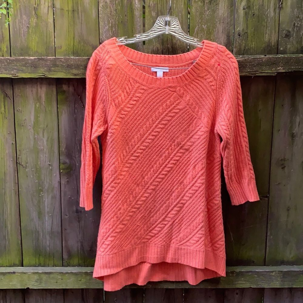 New York and Company orange sweater sz. M